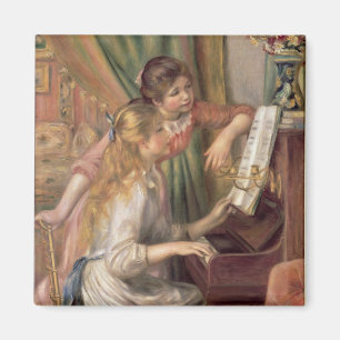 Pierre A Renoir   Jonge meisjes in de Piano Magneet