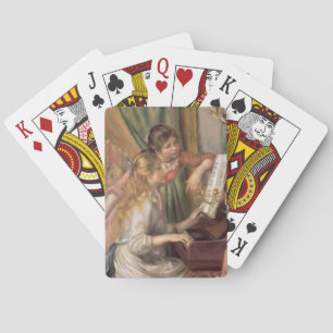 Pierre A Renoir   Jonge meisjes in de Piano Pokerkaarten