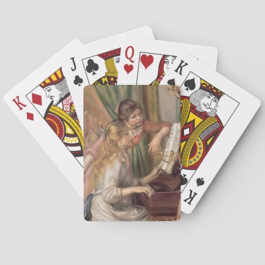 Pierre A Renoir | Jonge meisjes in de Piano Pokerkaarten (Achterkant)