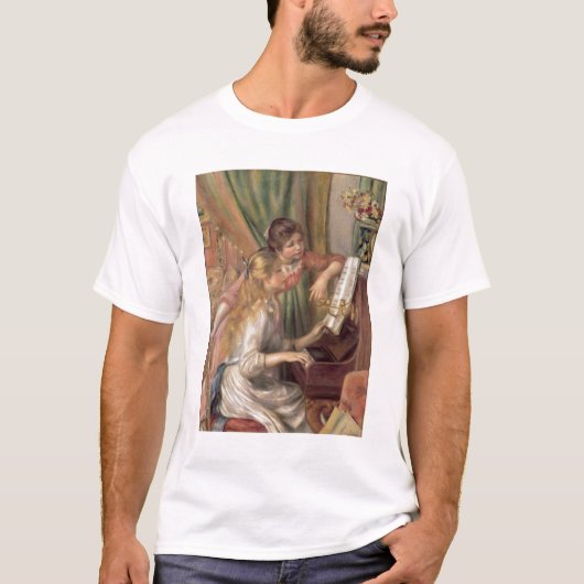 Pierre A Renoir | Jonge meisjes in de Piano T-shirt (Voorkant)
