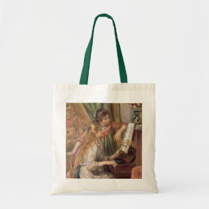 Pierre A Renoir  Jonge meisjes in Piano Tote Bag
