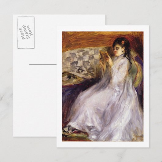 Pierre A Renoir | Jonge vrouwelijke lezers Briefkaart (Voorkant / Achterkant)