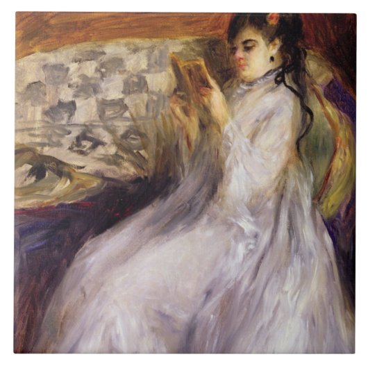 Pierre A Renoir | Jonge vrouwelijke lezers Tegeltje (Voorkant)