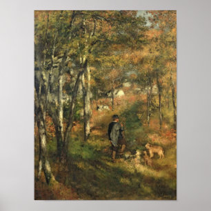 Pierre A Renoir   Jules Le Coeur in het bos Poster