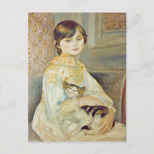 Pierre A Renoir | Julie Manet met Cat Briefkaart (Voorkant)
