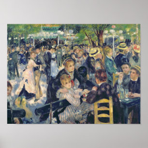 Pierre A Renoir   Kol bij de Moulin de la Galette Poster