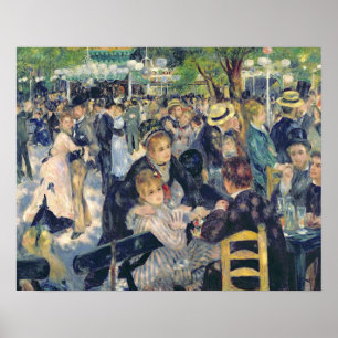 Pierre A Renoir   Kol bij de Moulin de la Galette Poster