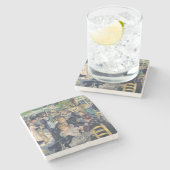 Pierre A Renoir | Kol bij de Moulin de la Galette Stenen Onderzetter (Zijkant)