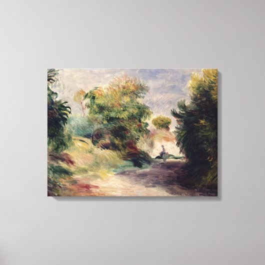 Pierre A Renoir | Landschap bij Cagnes Canvas Afdruk (Voorkant)