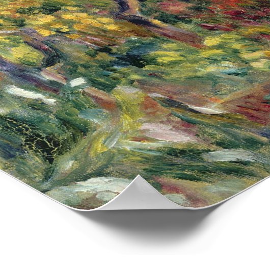 Pierre A Renoir | Landschap in Beaulieu Poster (Hoek)