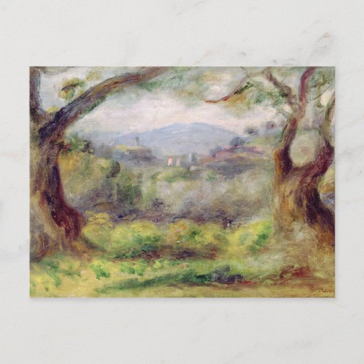 Pierre A Renoir | Landschap in Les Collettes Briefkaart (Voorkant)
