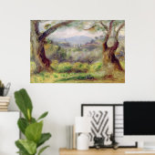 Pierre A Renoir | Landschap in Les Collettes Poster (Thuiskantoor)