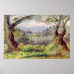 Pierre A Renoir Landschap in Les Collettes Poster