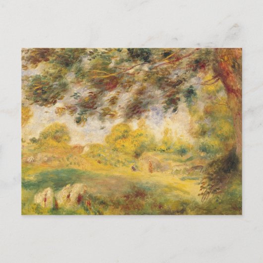 Pierre A Renoir | Landschap van het voorjaar Briefkaart (Voorkant)