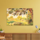Pierre A Renoir | Landschap van het voorjaar Canvas Afdruk (Insitu (Woonkamer))