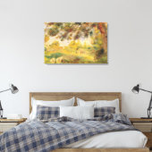 Pierre A Renoir | Landschap van het voorjaar Canvas Afdruk (Insitu (Slaapkamer))