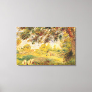 Pierre A Renoir   Landschap van het voorjaar Canvas Afdruk