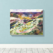 Pierre A Renoir | Landschap van Warhegemont Canvas Afdruk (Insitu (Houten vloer))