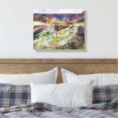 Pierre A Renoir | Landschap van Warhegemont Canvas Afdruk (Insitu (Slaapkamer))