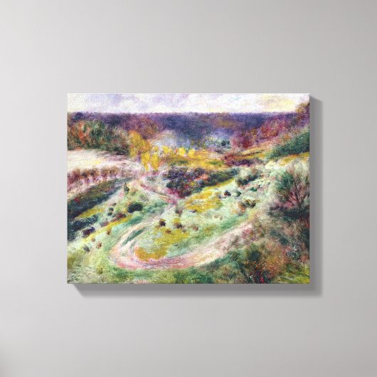 Pierre A Renoir | Landschap van Warhegemont Canvas Afdruk (Voorkant)