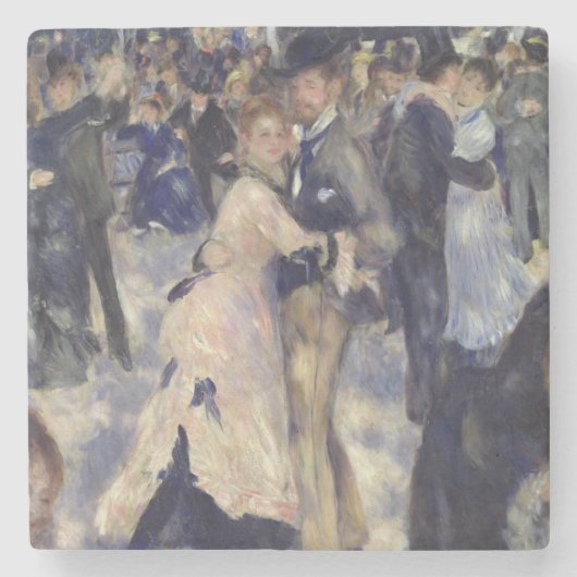 Pierre A Renoir | Le Moulin de la Galette Stenen Onderzetter (Voorkant)