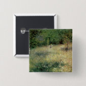 Pierre A Renoir | Lente in Chatou Vierkante Button 5,1 Cm (Voorkant /achterkant)