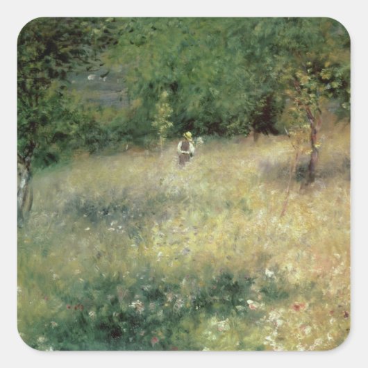 Pierre A Renoir | Lente in Chatou Vierkante Sticker (Voorkant)