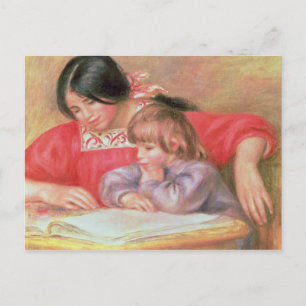 Pierre A Renoir Leontine en Coco Briefkaart