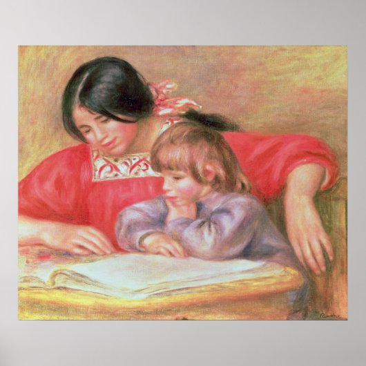 Pierre A Renoir | Leontine en Coco Poster (Voorkant)