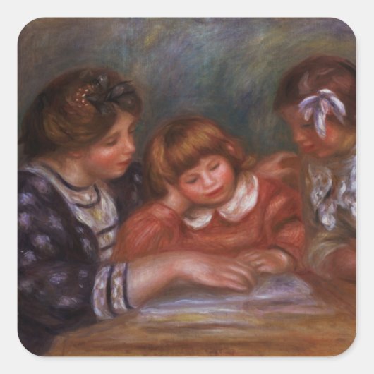 Pierre A Renoir | Lesson Vierkante Sticker (Voorkant)