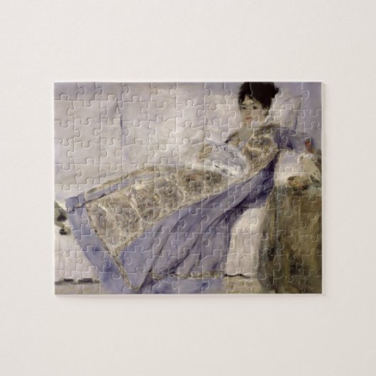 Pierre A Renoir | Madame Monet op een sofa Legpuzzel (Horizontaal)