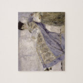 Pierre A Renoir | Madame Monet op een sofa Legpuzzel (Verticaal)
