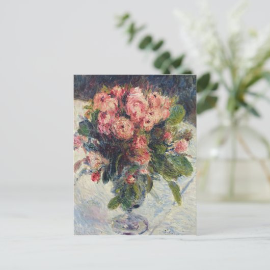 Pierre A Renoir | Moss-Rozen Briefkaart (Staand voorkant)