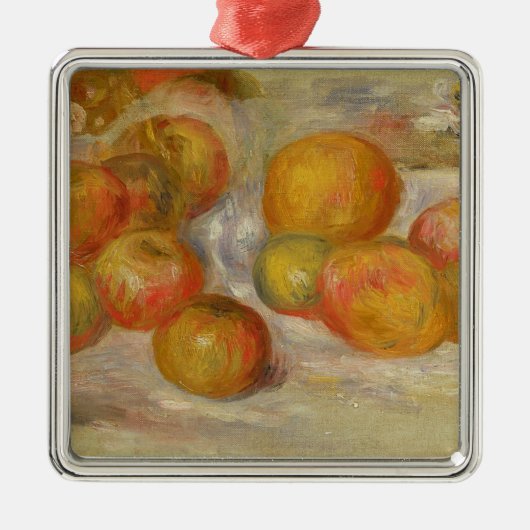 Pierre A Renoir | Nog steeds leven met appels Metalen Ornament (Voorkant)