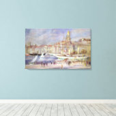 Pierre A Renoir | Oude haven van Marseille Canvas Afdruk (Insitu (Houten vloer))