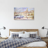 Pierre A Renoir | Oude haven van Marseille Canvas Afdruk (Insitu (Slaapkamer))