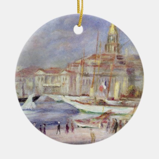 Pierre A Renoir | Oude haven van Marseille Keramisch Ornament (Voorkant)