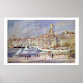 Pierre A Renoir | Oude haven van Marseille Poster (Voorkant)