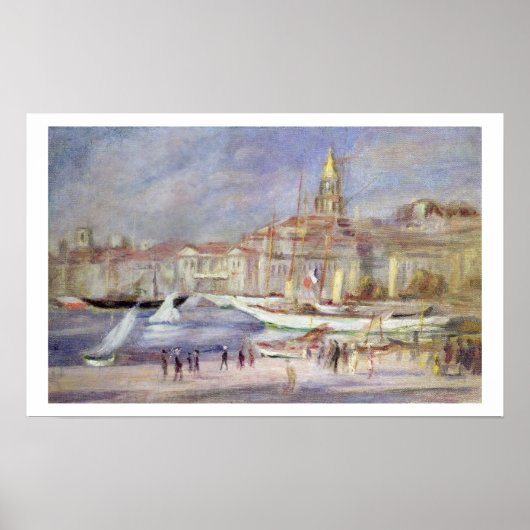 Pierre A Renoir | Oude haven van Marseille Poster (Voorkant)