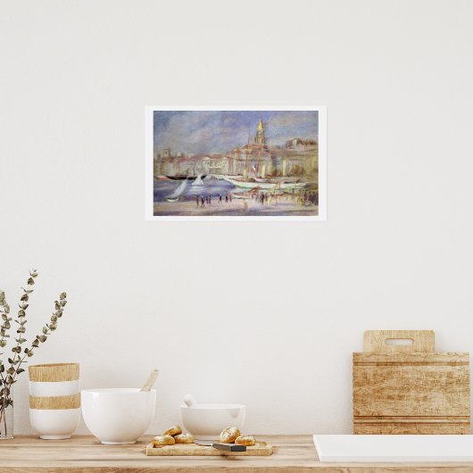 Pierre A Renoir | Oude haven van Marseille Poster (Keuken)