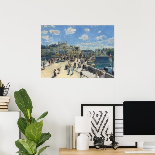 Pierre A Renoir | Pont Neuf, Parijs Poster (Thuiskantoor)