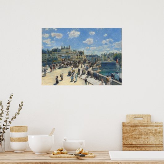 Pierre A Renoir | Pont Neuf, Parijs Poster (Keuken)