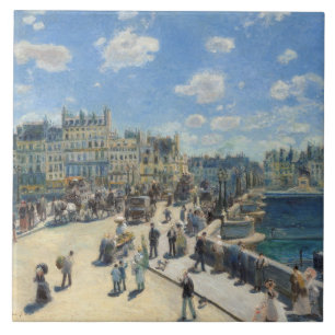 Pierre A Renoir   Pont Neuf, Parijs Tegeltje