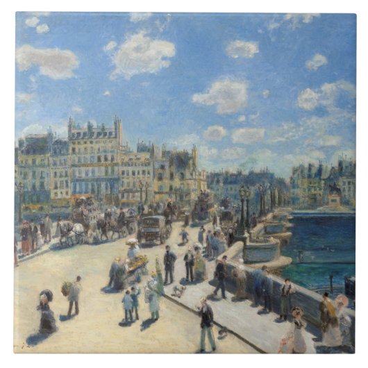 Pierre A Renoir | Pont Neuf, Parijs Tegeltje (Voorkant)