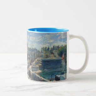 Pierre A Renoir Pont Neuf, Parijs Tweekleurige Koffiemok