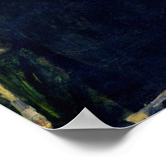 Pierre A Renoir | Portret van Claude Monet Poster (Hoek)