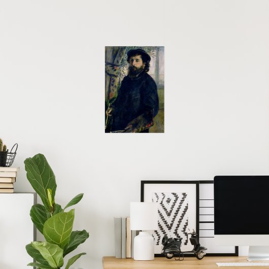 Pierre A Renoir | Portret van Claude Monet Poster (Thuiskantoor)