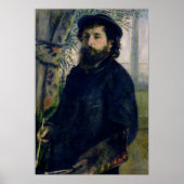 Pierre A Renoir | Portret van Claude Monet Poster (Voorkant)
