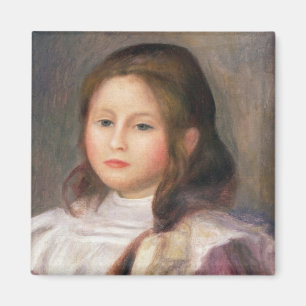 Pierre A Renoir Portret van een kind 2 Magneet