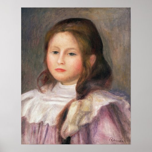 Pierre A Renoir | Portret van een kind 2 Poster (Voorkant)